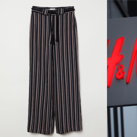 H&M Pants - 🛍5 for $50 🛍H&M Wide Leg Pants With Stripes Sz 0